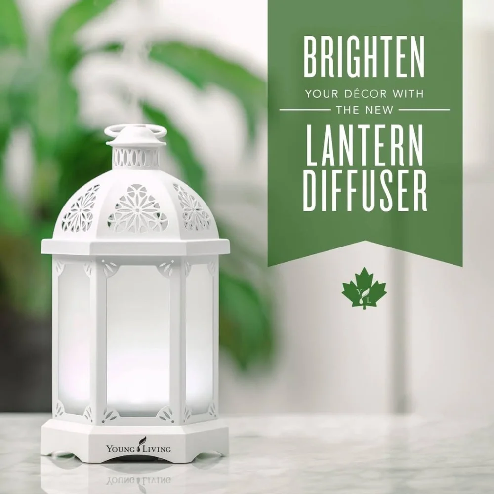 Young Living Ultrasonic Essential Oil White Lantern Diffuser